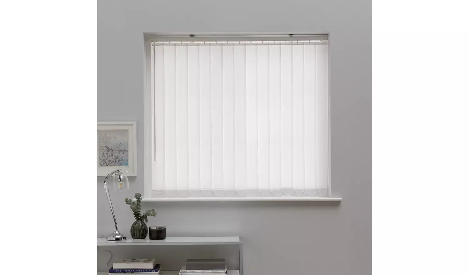 Argos Home White Vertical Blind - 90cm