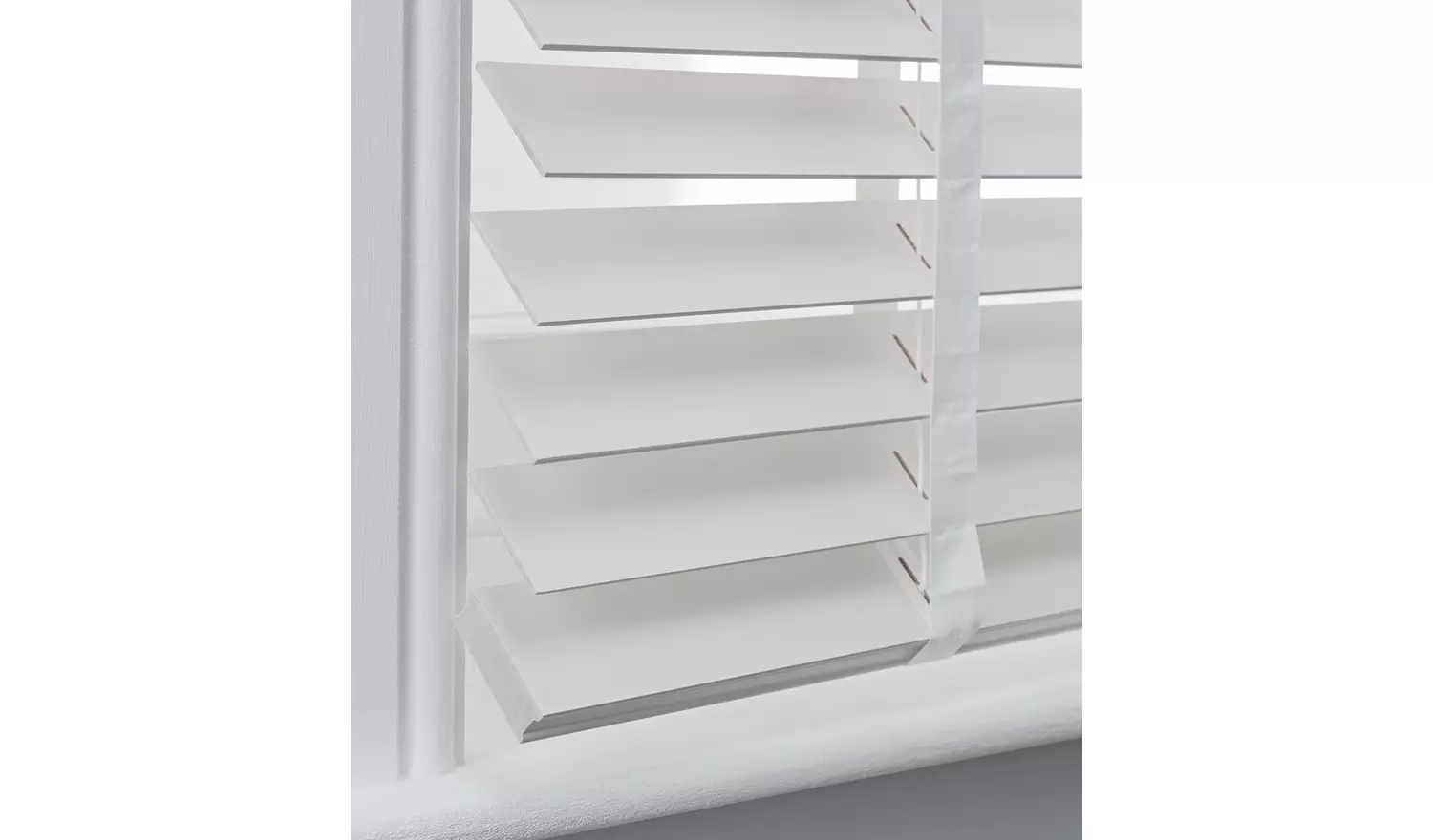Habitat Wooden White Venetian Tape Blind - 60cm