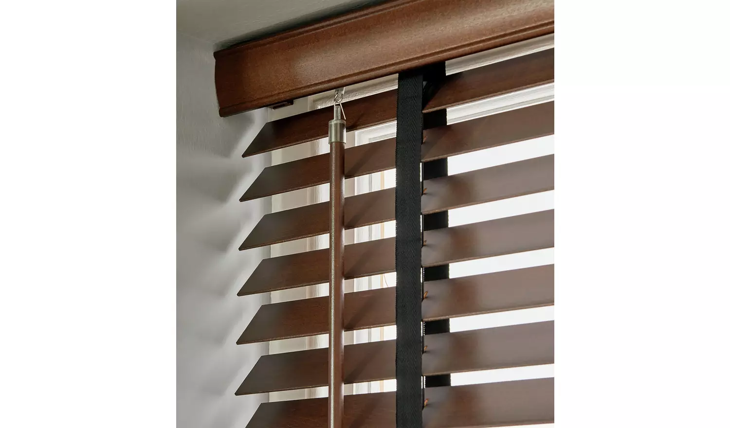 Habitat Wooden Dark Brown Venetian Tape Blind - 180cm