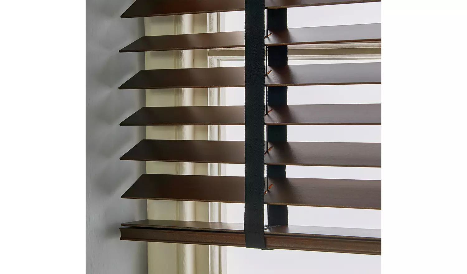 Habitat Wooden Dark Brown Venetian Tape Blind - 120cm