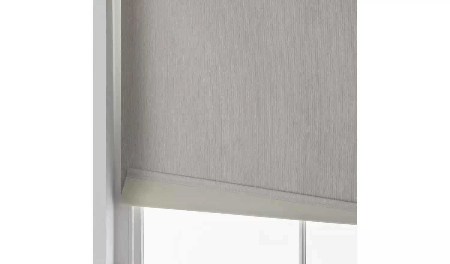 Habitat Industrial Stripe Neutral Roller Blind - 120cm