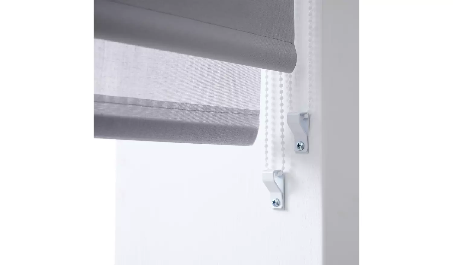 Little Black Book Blackout Double Grey Roller Blind - 180cm