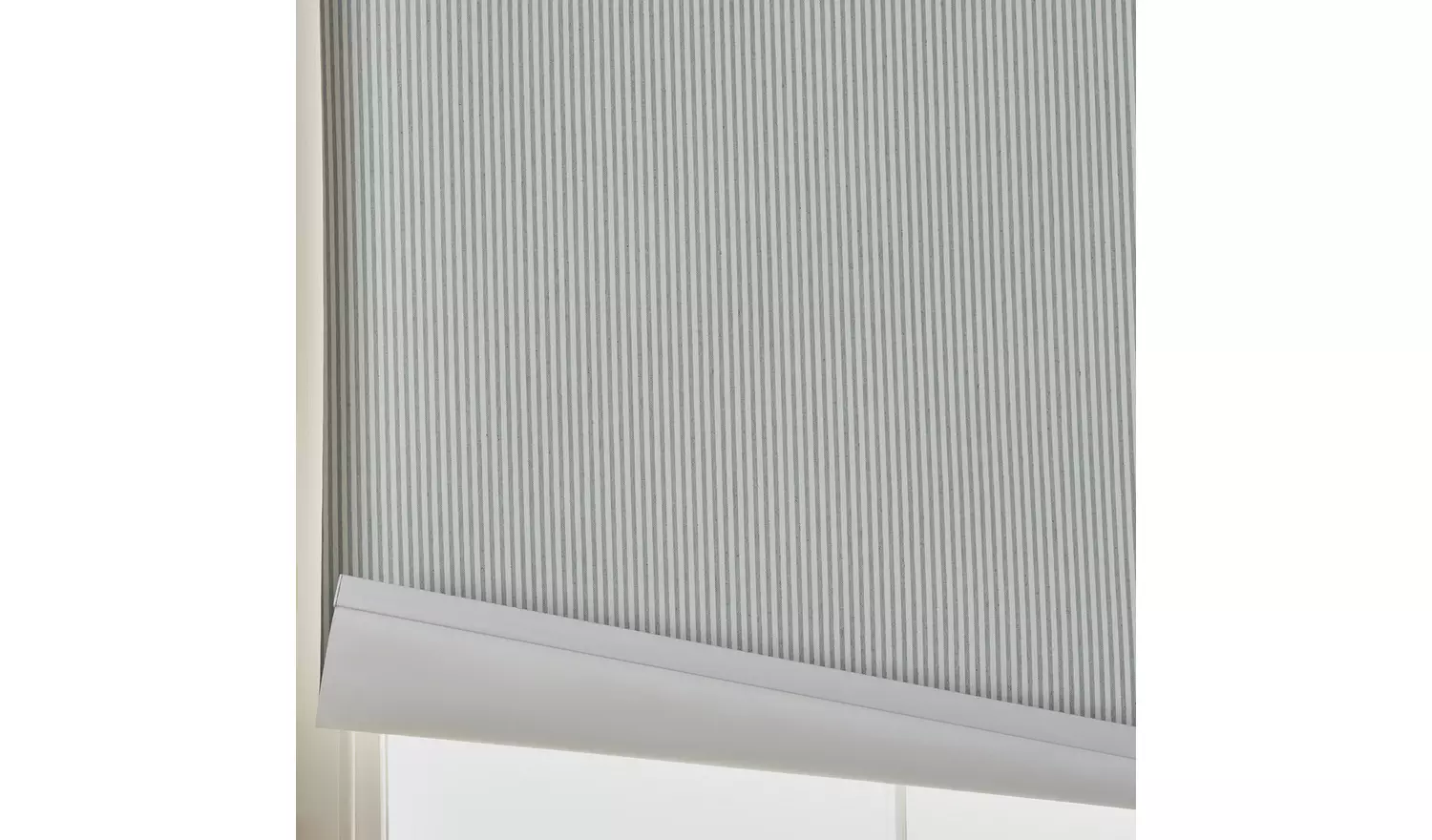 Habitat Stripe Blackout Blue Roller Blind - 120cm