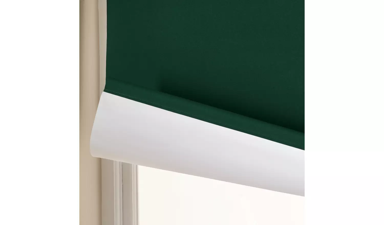 Habitat Blackout Forest Green Roller Blind - 120cm