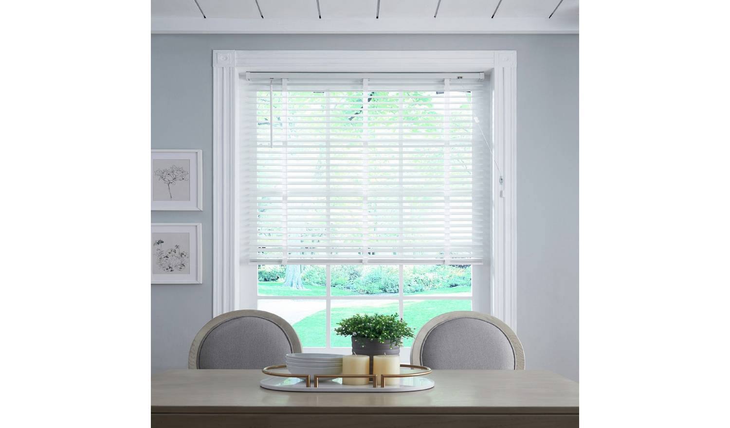 Little Black Book Basswood White Venetian Blind - 165cm