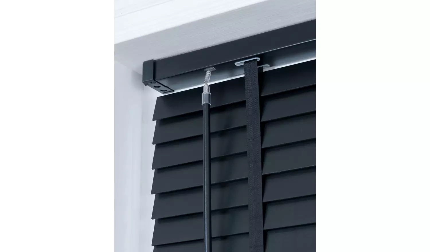 Little Black Book Basswood Slate Grey Venetian Blind - 170cm
