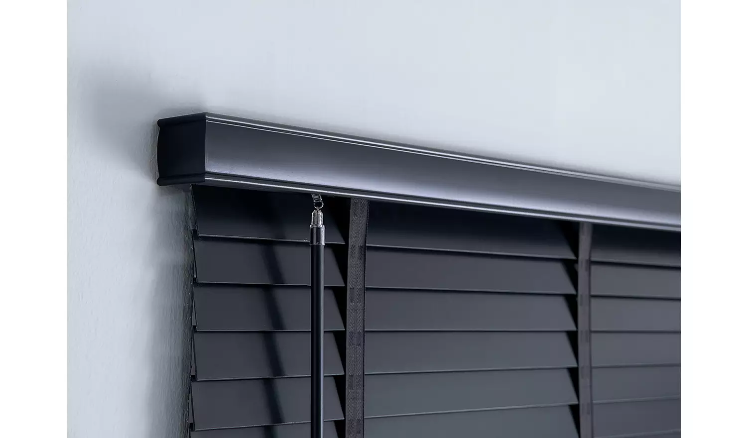 Little Black Book Basswood Slate Grey Venetian Blind - 170cm