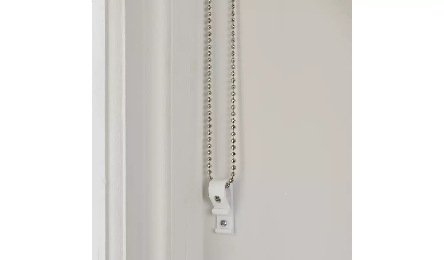 Habitat Block Edge Blackout Off White Roller Blind - 180cm