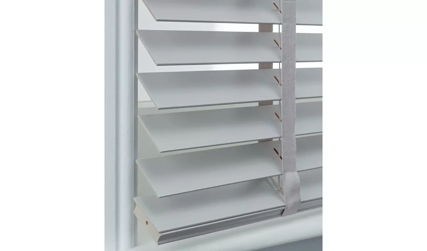 Habitat Wooden Grey Venetian Tape Blind - 60cm