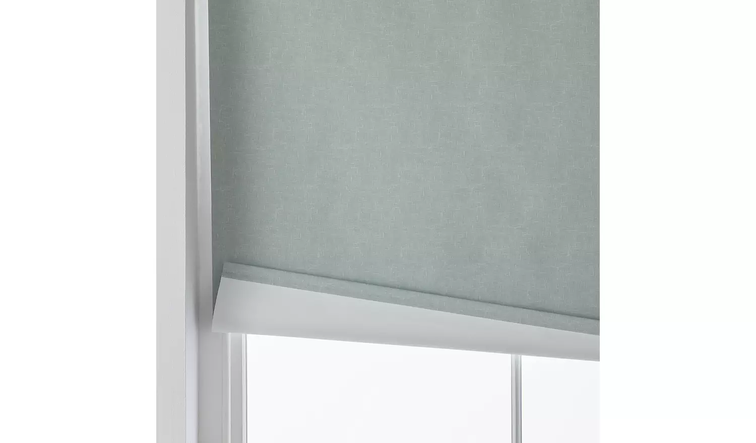 Habitat Textured Blackout Sage Green Roller Blind - 120cm