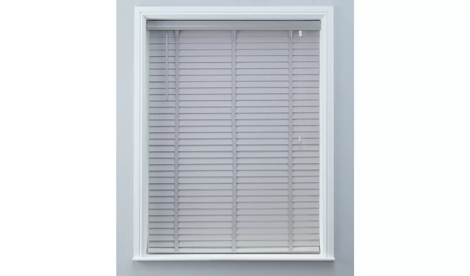 Argos Home Wooden Grey Venetian Tape Blind - 90cm