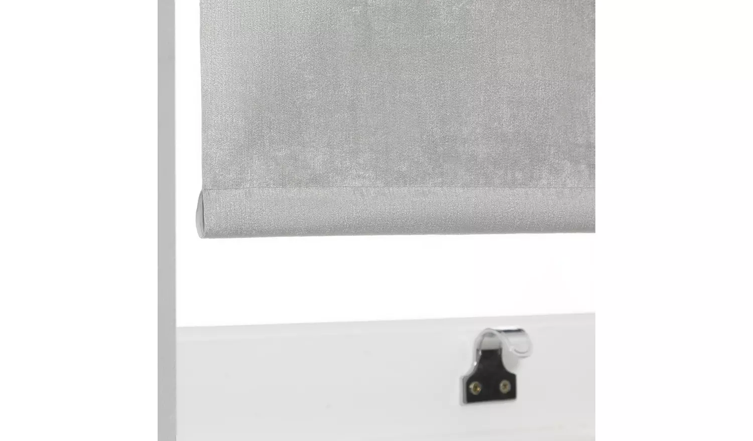 Argos Home Crushed Blackout White Roller Blind - 120cm