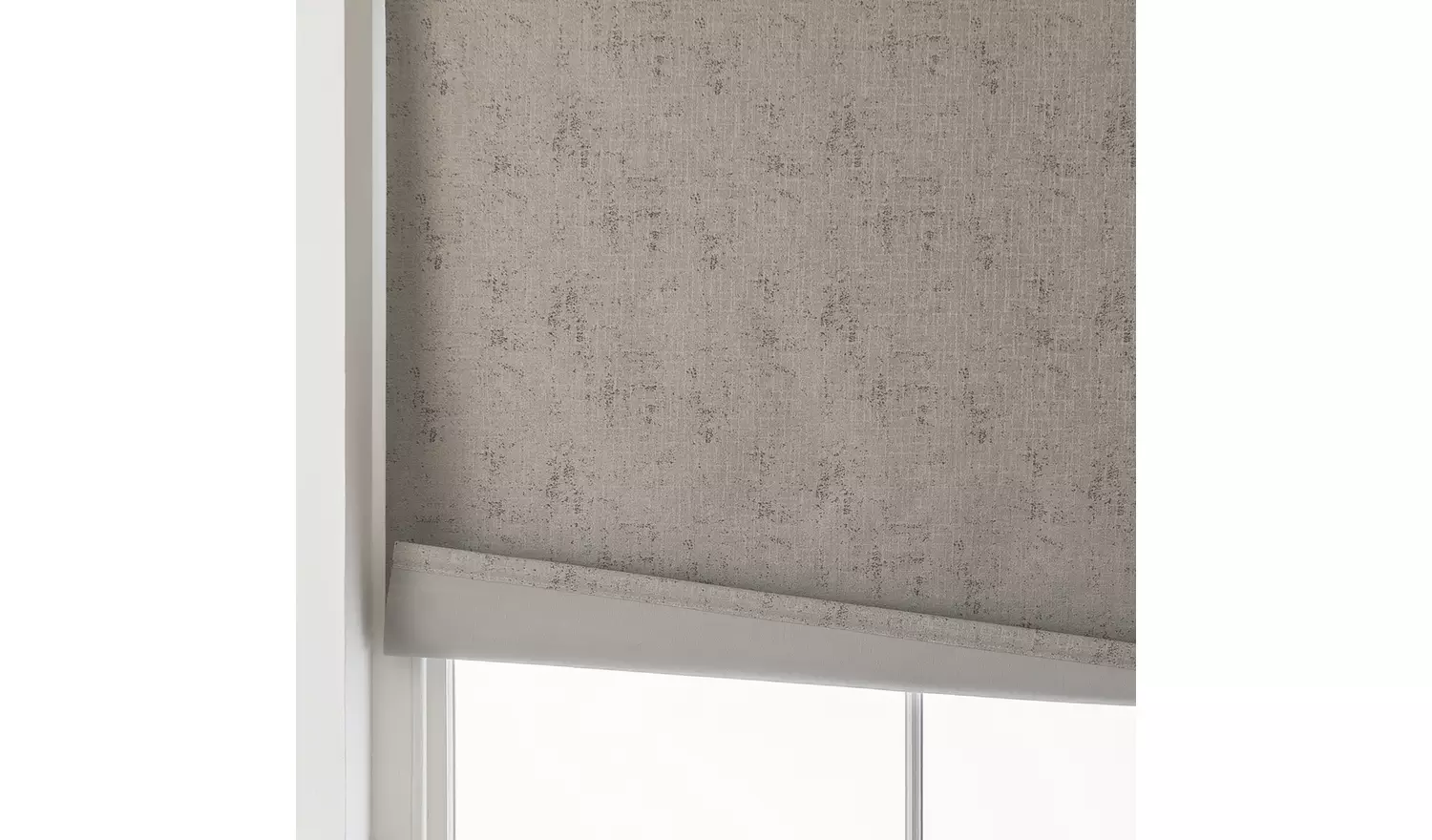Habitat Mottled Blackout Grey Roller Blind - 120cm