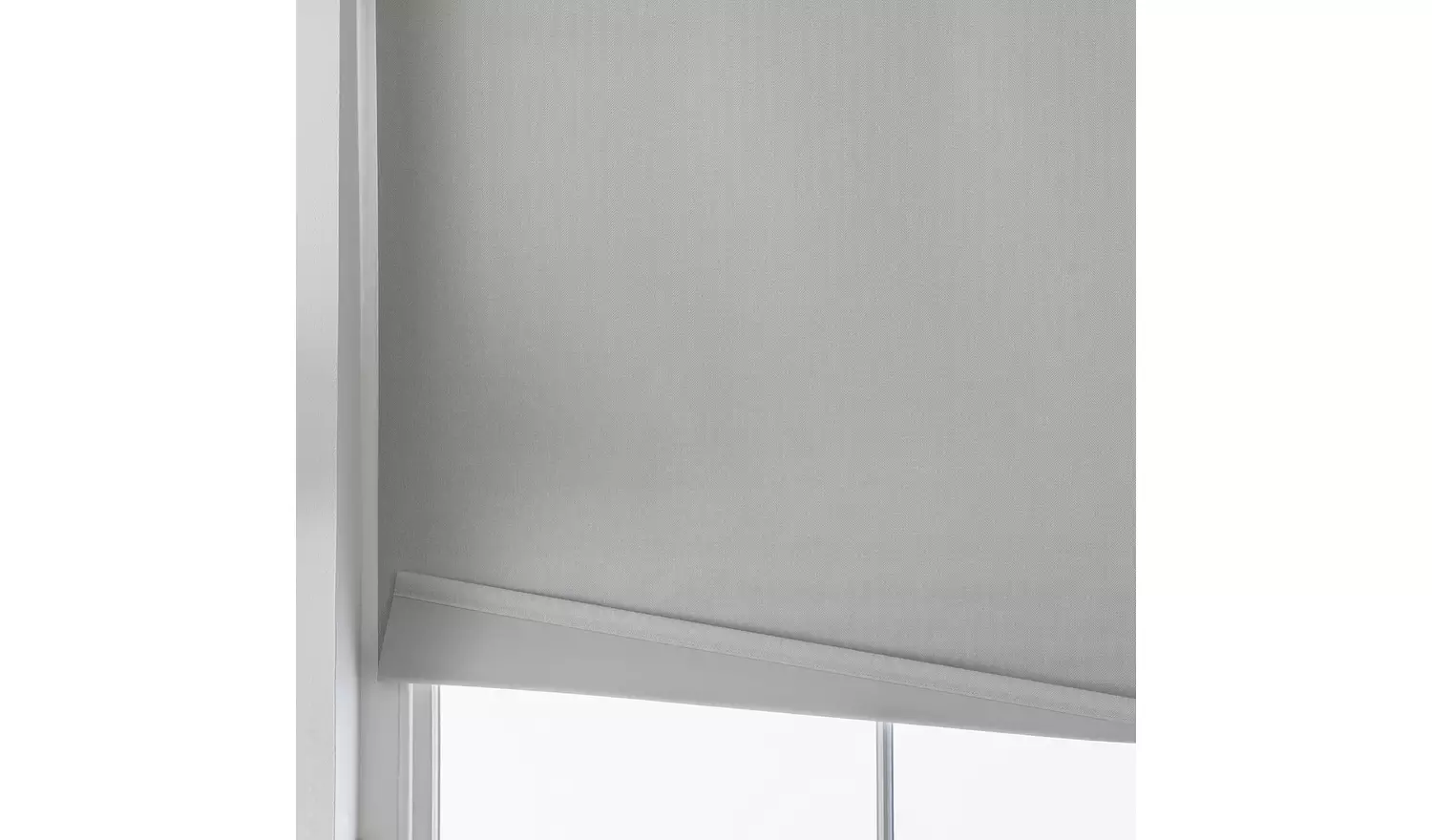 Habitat Herringbone Blackout Grey Roller Blind - 120cm