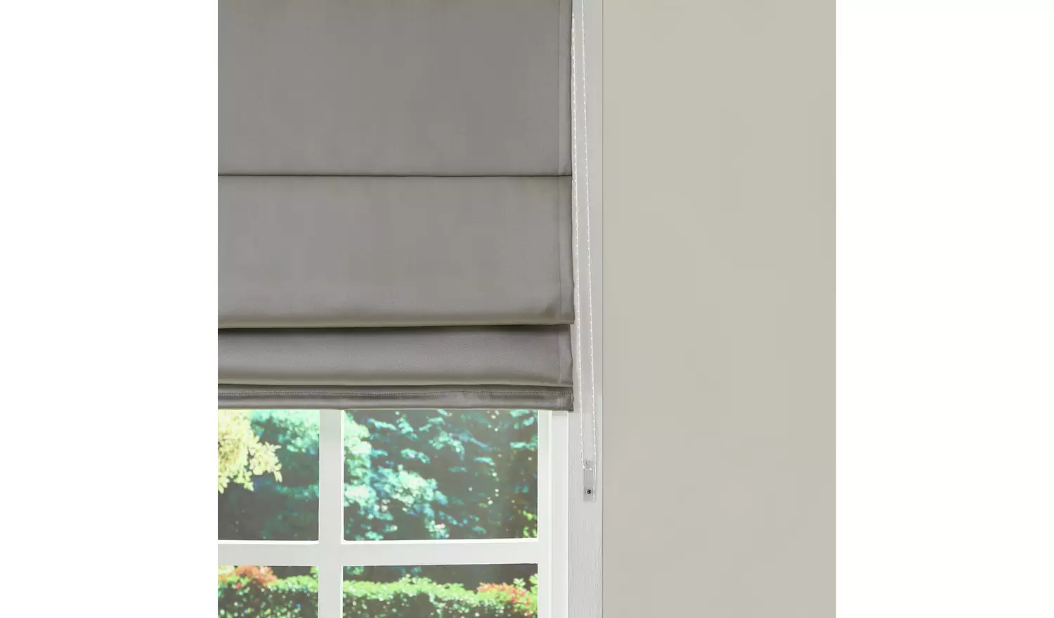 Little Black Book Blackout Dove Grey Roman Blind - 60cm