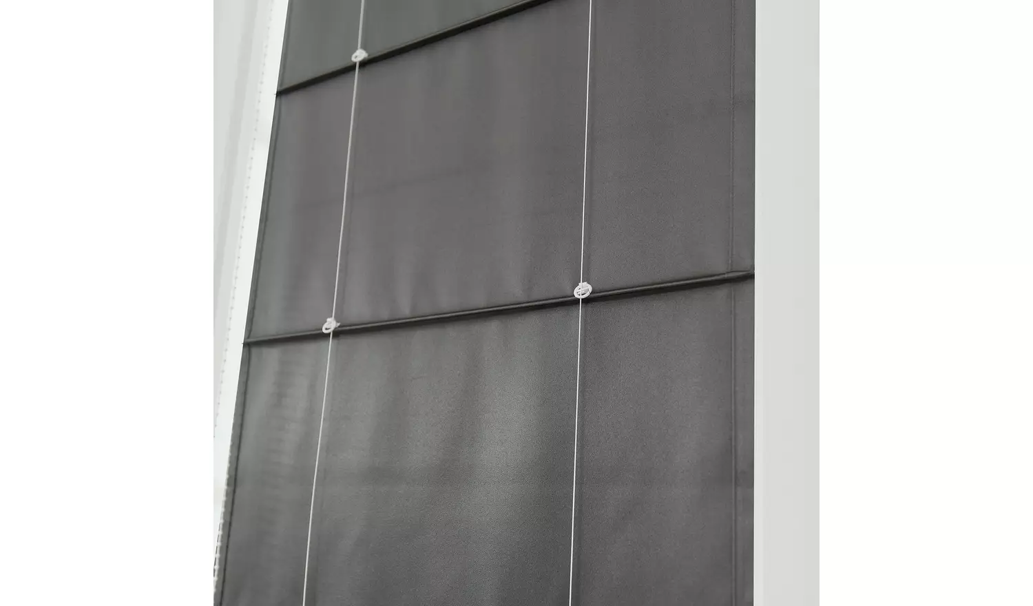 Little Black Book Blackout Charcoal Roman Blind - 150cm