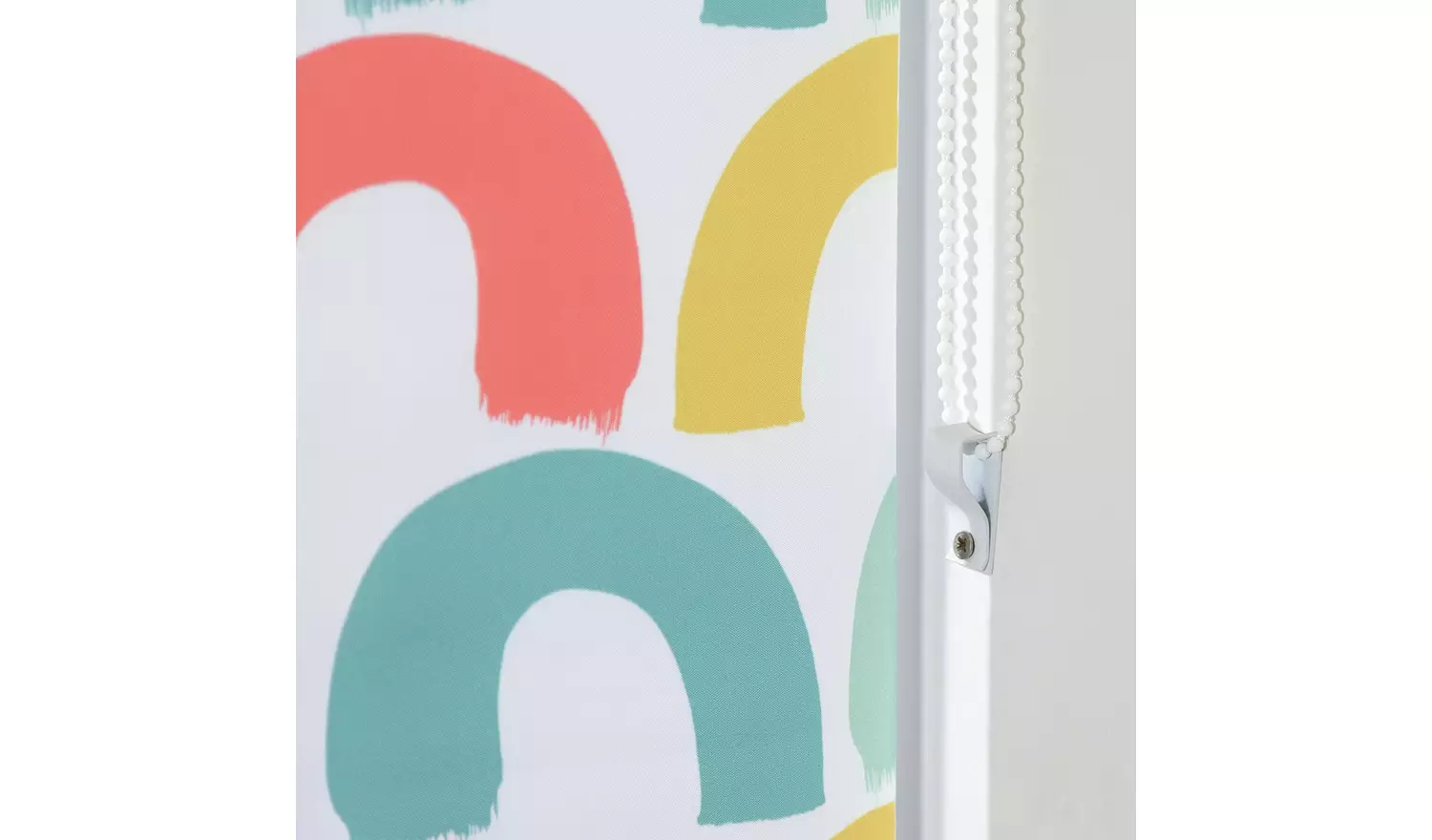Habitat Kids Rainbow Blackout White Roller Blind - 90cm