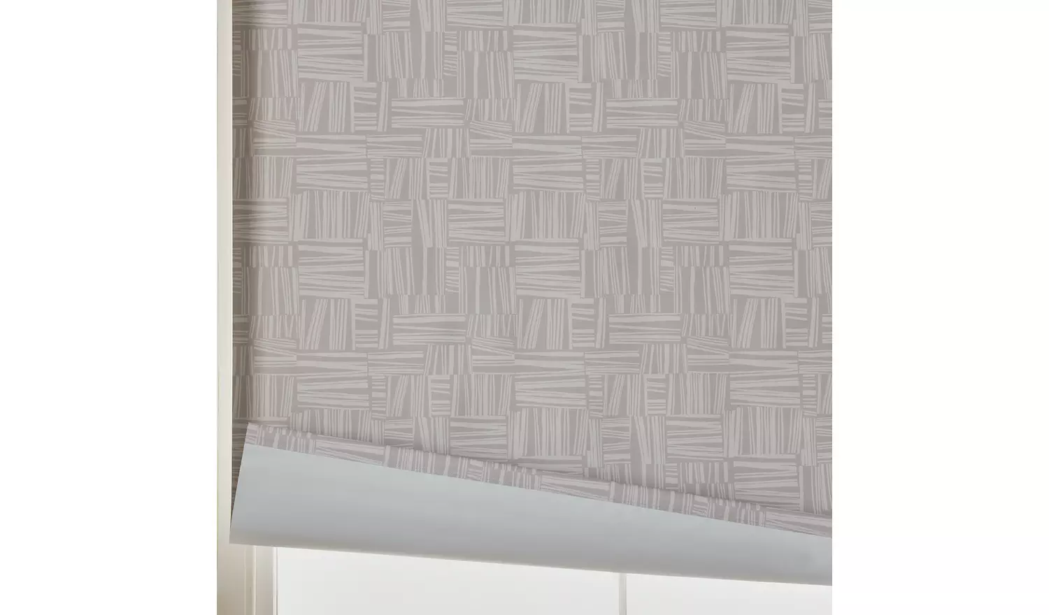 Habitat Cut Line Blackout Taupe Roller Blind - 180cm