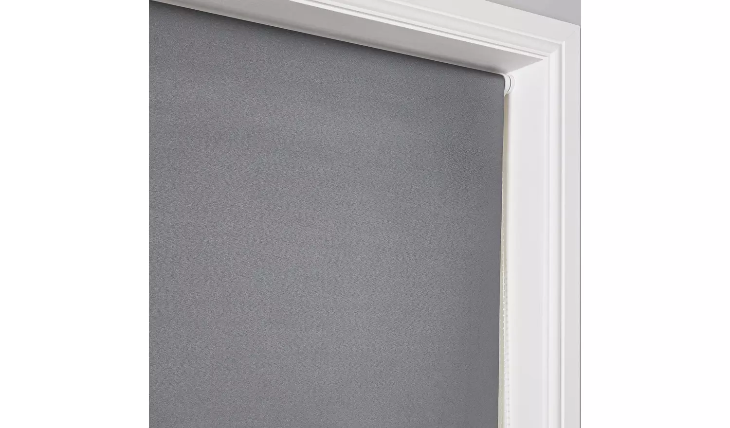 Argos Home Shimmer Blackout Grey Roller Blind - 120cm