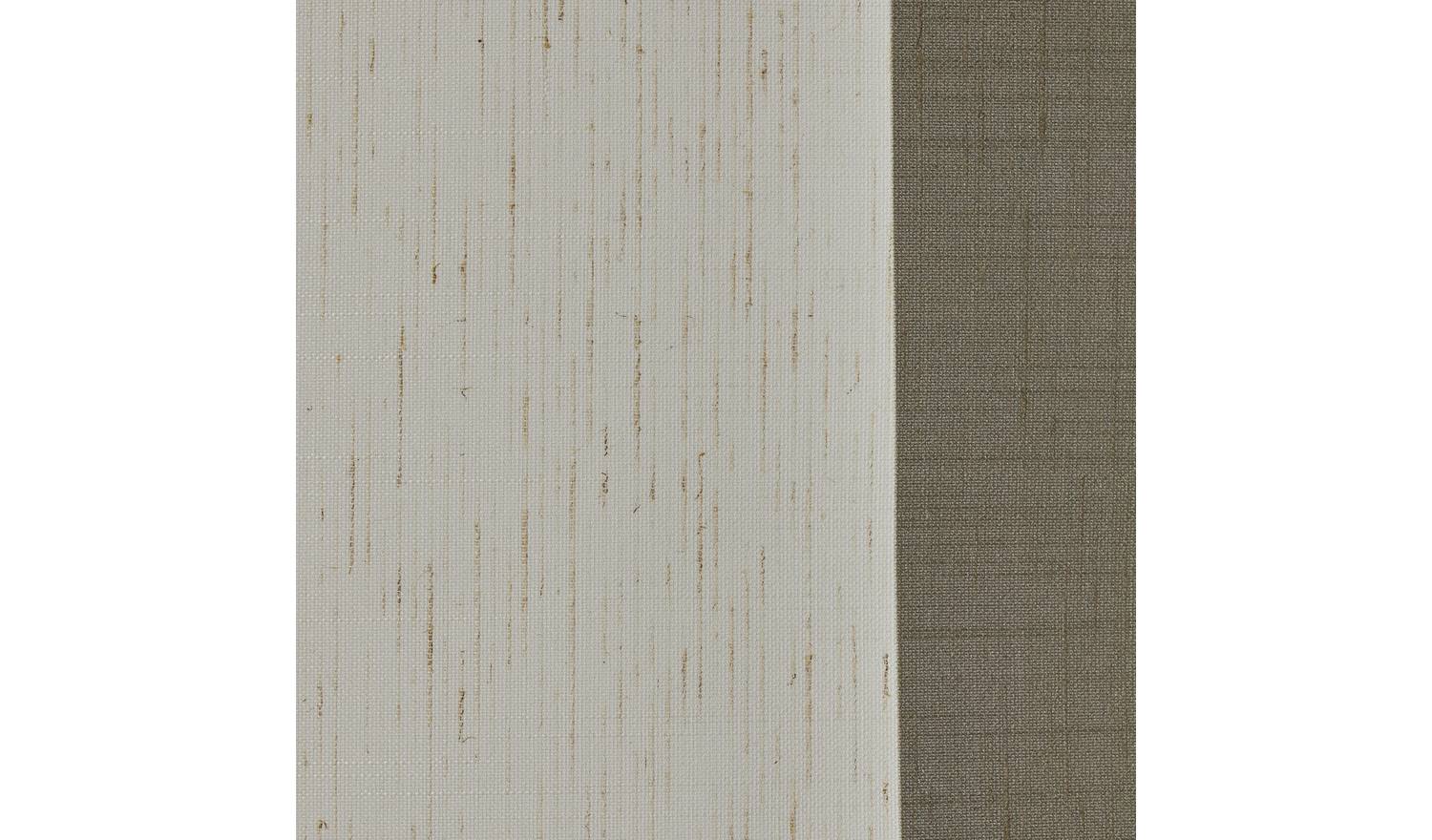 Habitat Block Edge Blackout Off White Roller Blind - 120cm