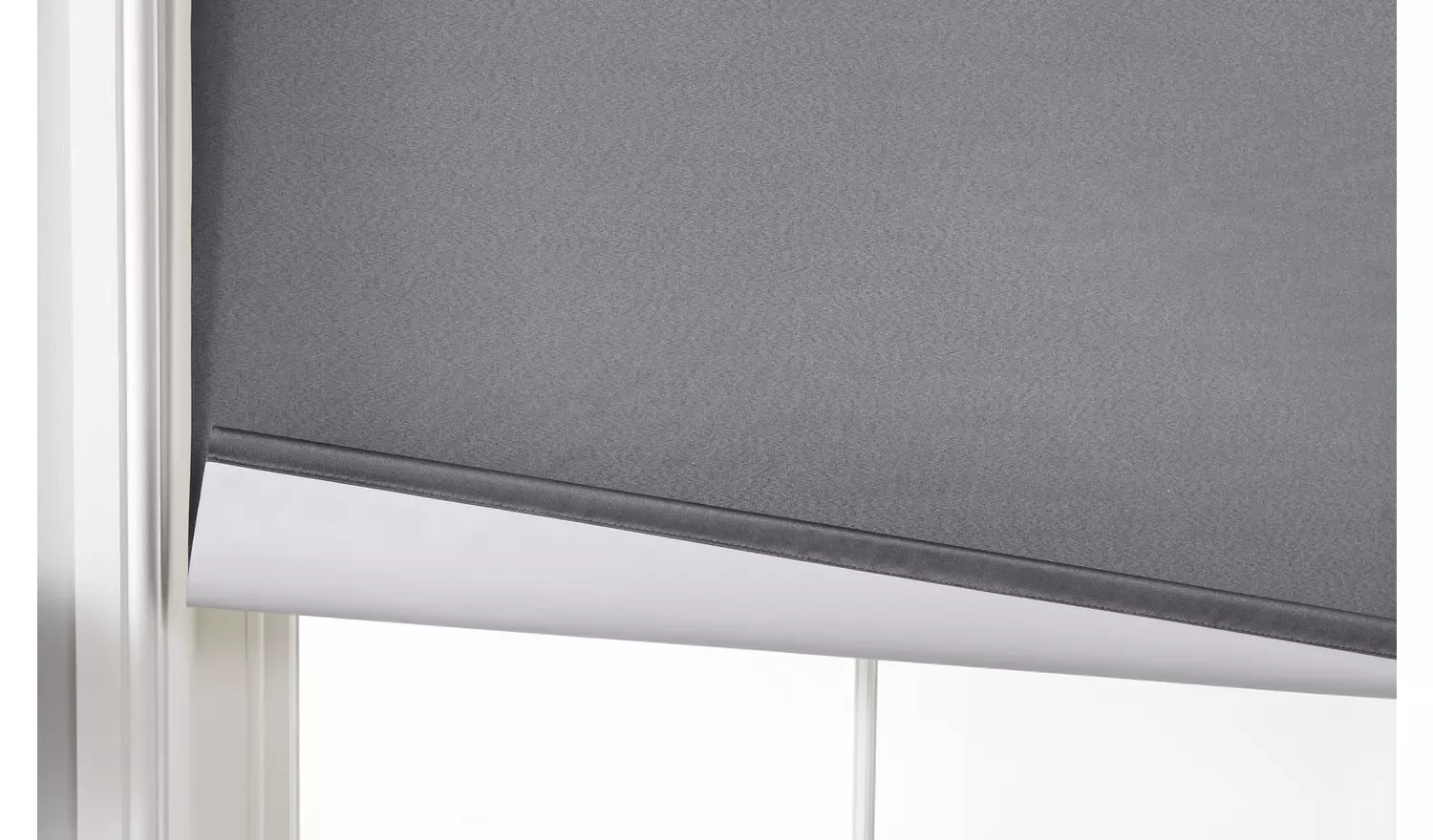 Argos Home Shimmer Blackout Grey Roller Blind - 180cm