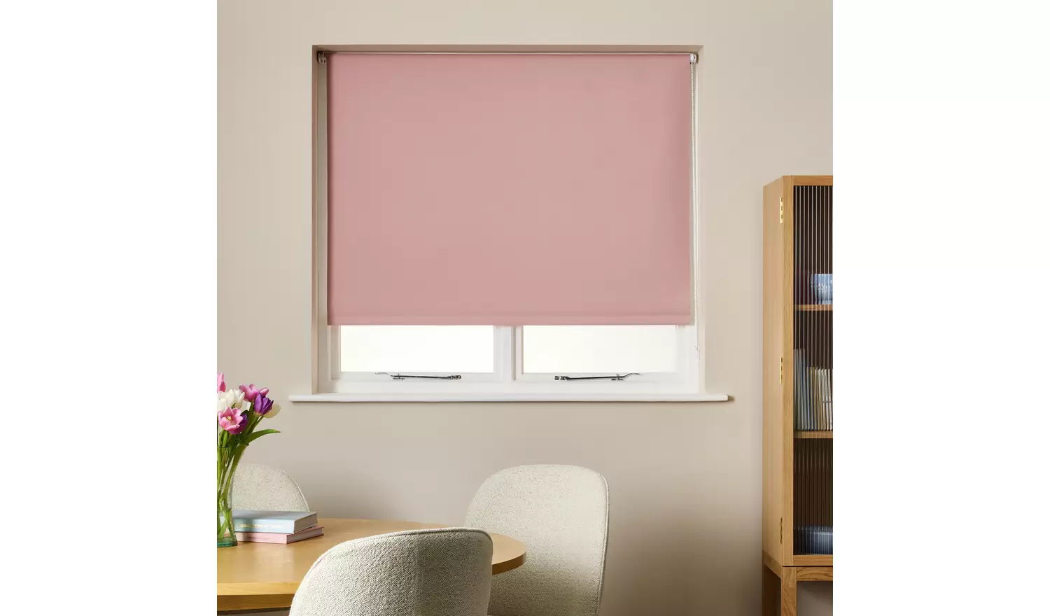 Habitat Blackout Blush Roller Blind - 90cm