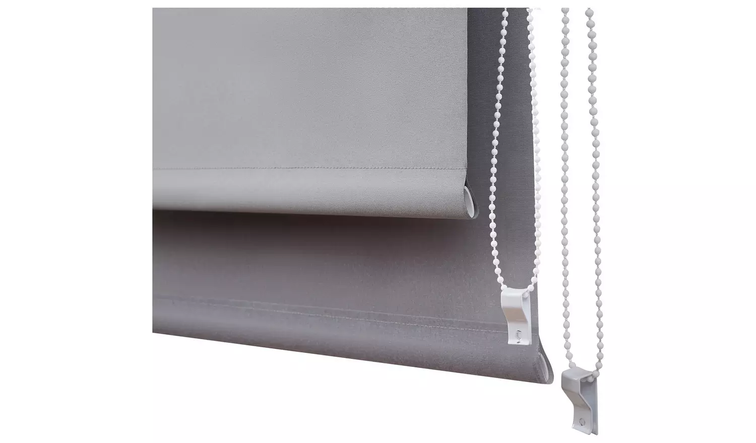 Little Black Book Blackout Double Grey Roller Blind - 120cm