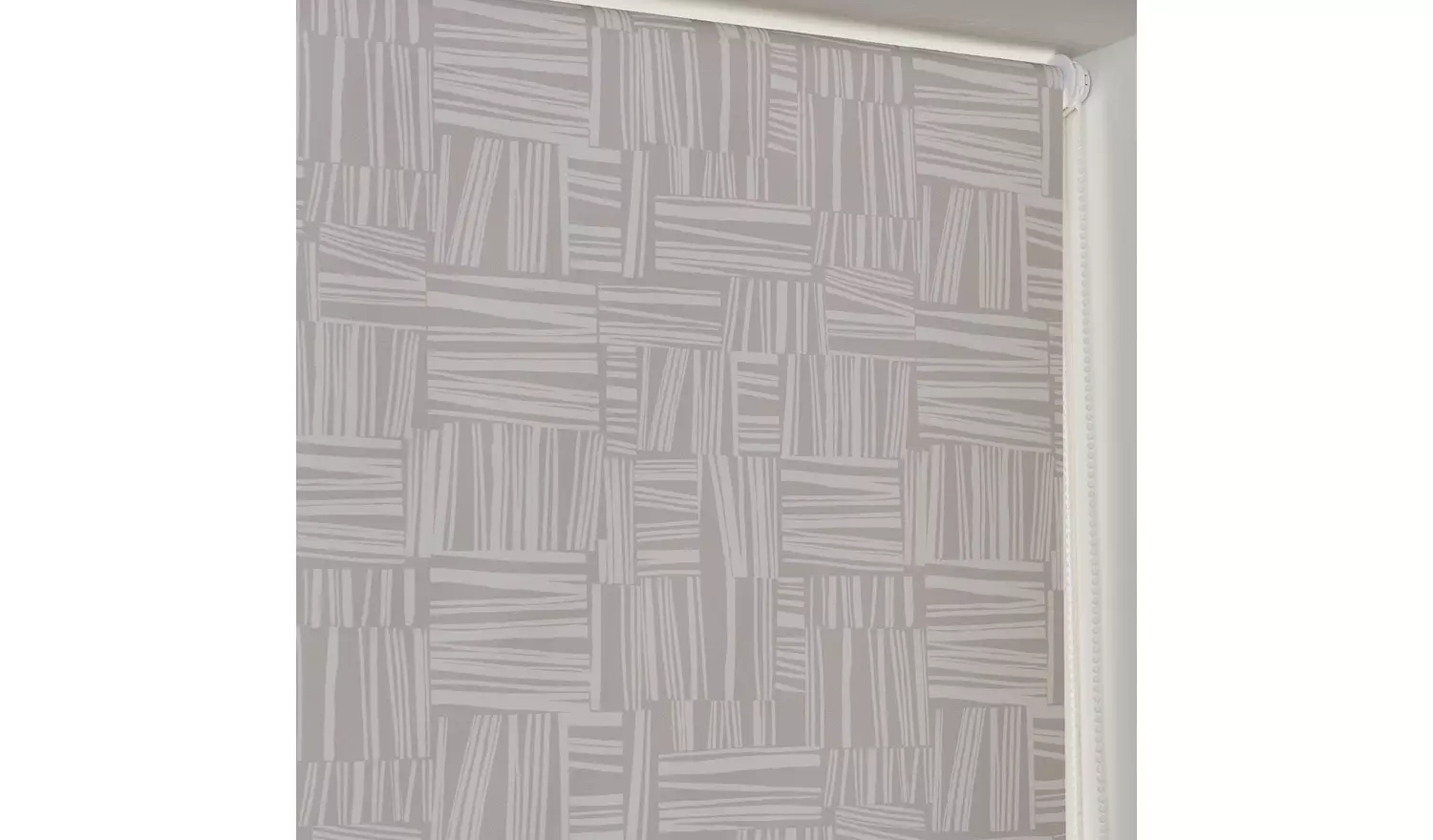 Habitat Cut Line Blackout Taupe Roller Blind - 120cm