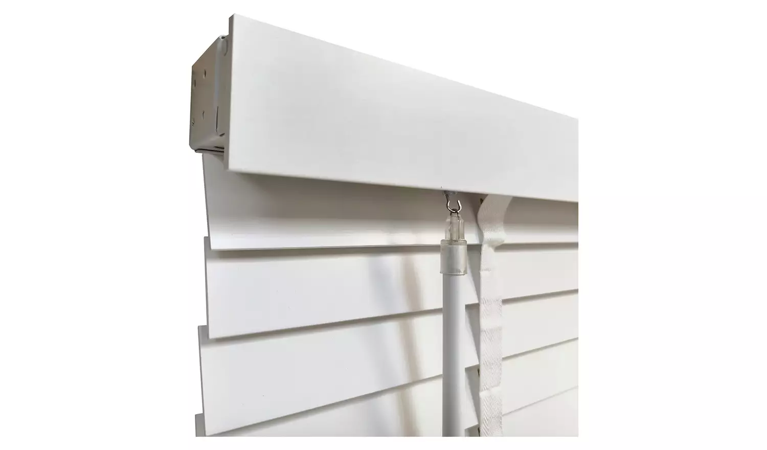 Little Black Book Basswood White Venetian Blind - 70cm