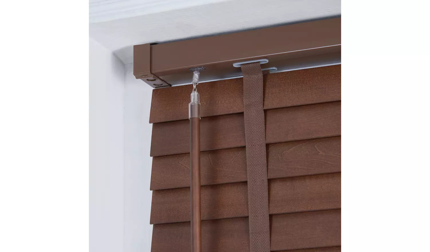 Little Black Book Basswood Walnut Venetian Blind - 100cm