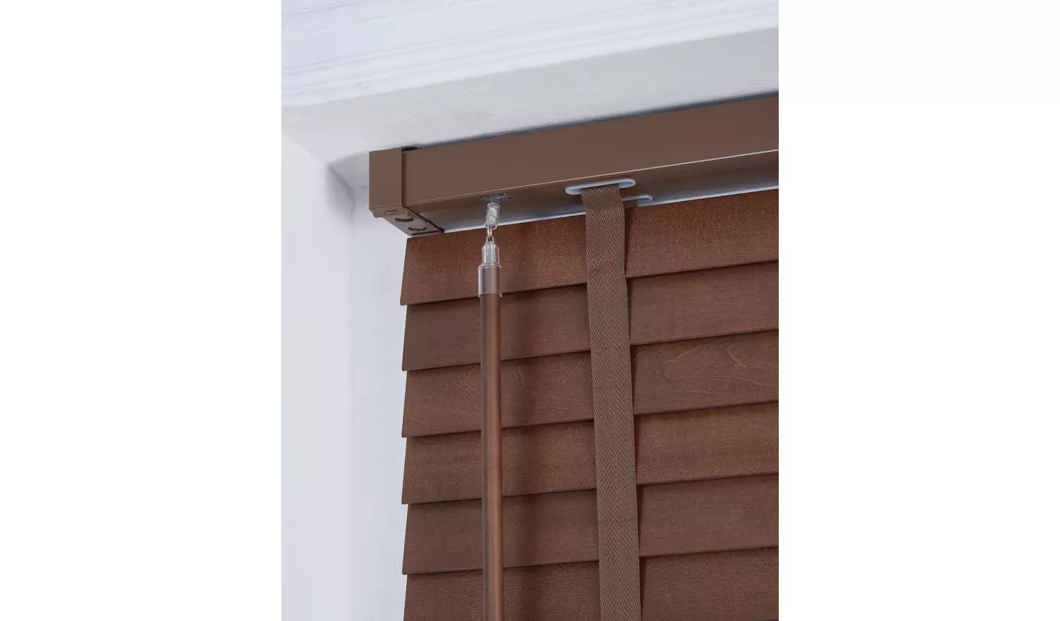 Little Black Book Basswood Walnut Venetian Blind - 70cm