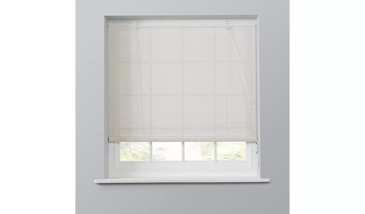 Habitat Bamboo White Roller Blind - 180cm