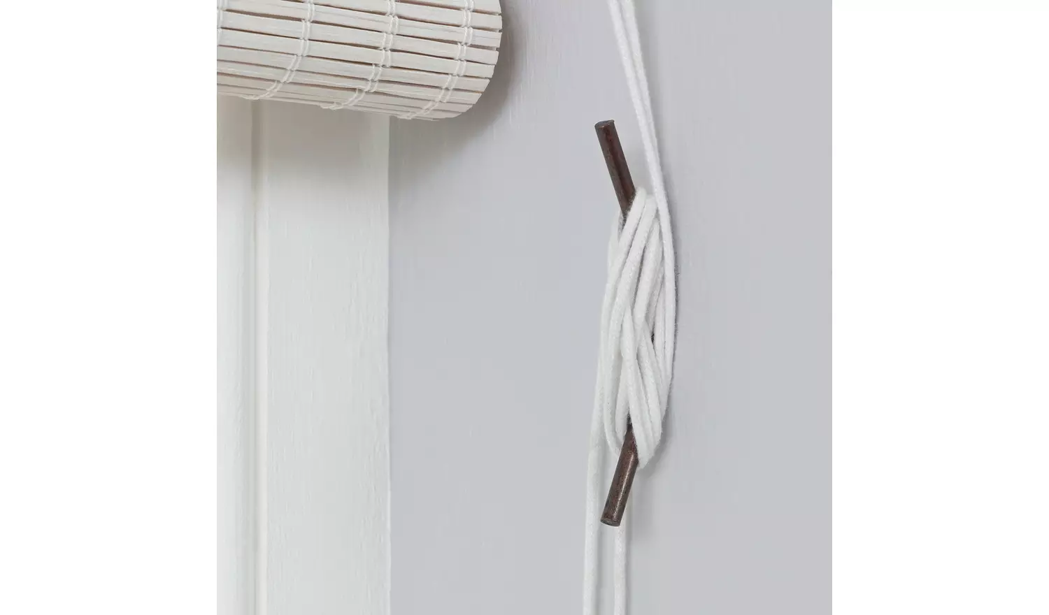 Habitat Bamboo White Roller Blind - 180cm