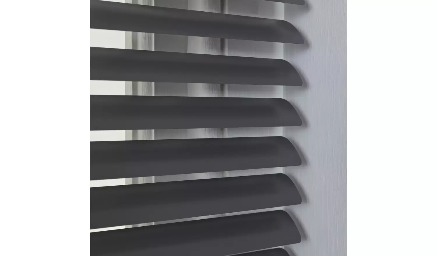 Habitat Aluminium Gun Metal Venetian Blind - 120cm