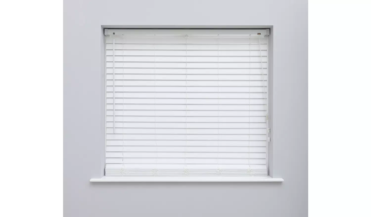 Habitat Faux Wood White 50mm Slat Venetian Blind - 180cm