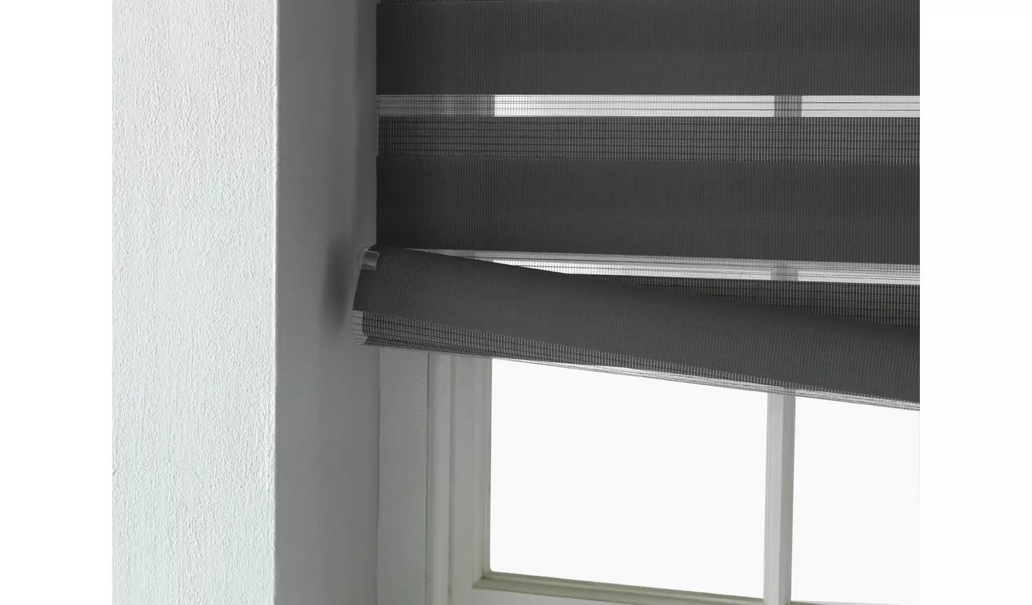 Habitat Day and Night Grey Roller Blind - 150cm