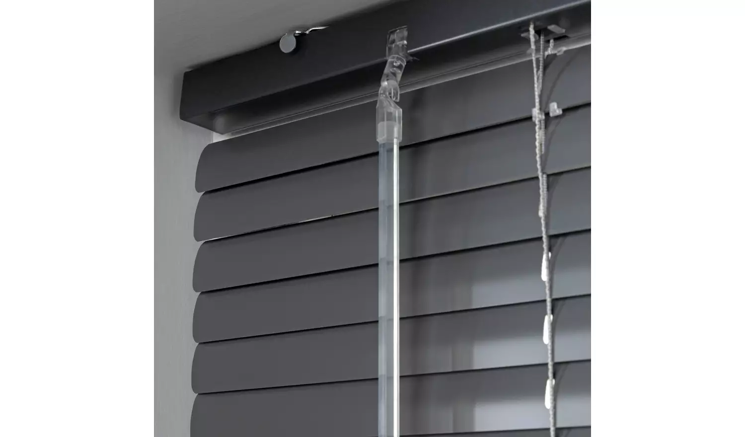 Habitat Aluminium Gun Metal Venetian Blind - 180cm