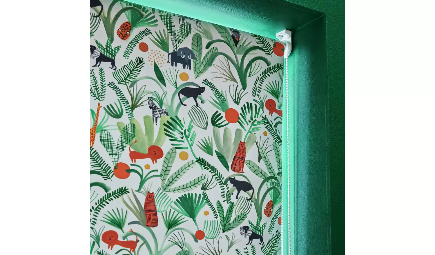 Habitat Kids Blackout Green Roller Blind - 120cm