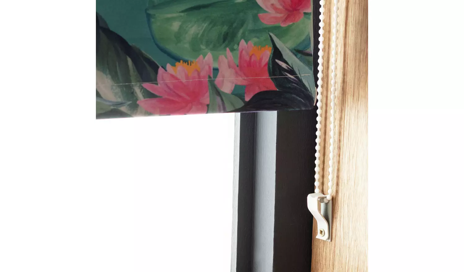 Habitat Japonica Crane Blackout Teal Roller Blind - 120cm