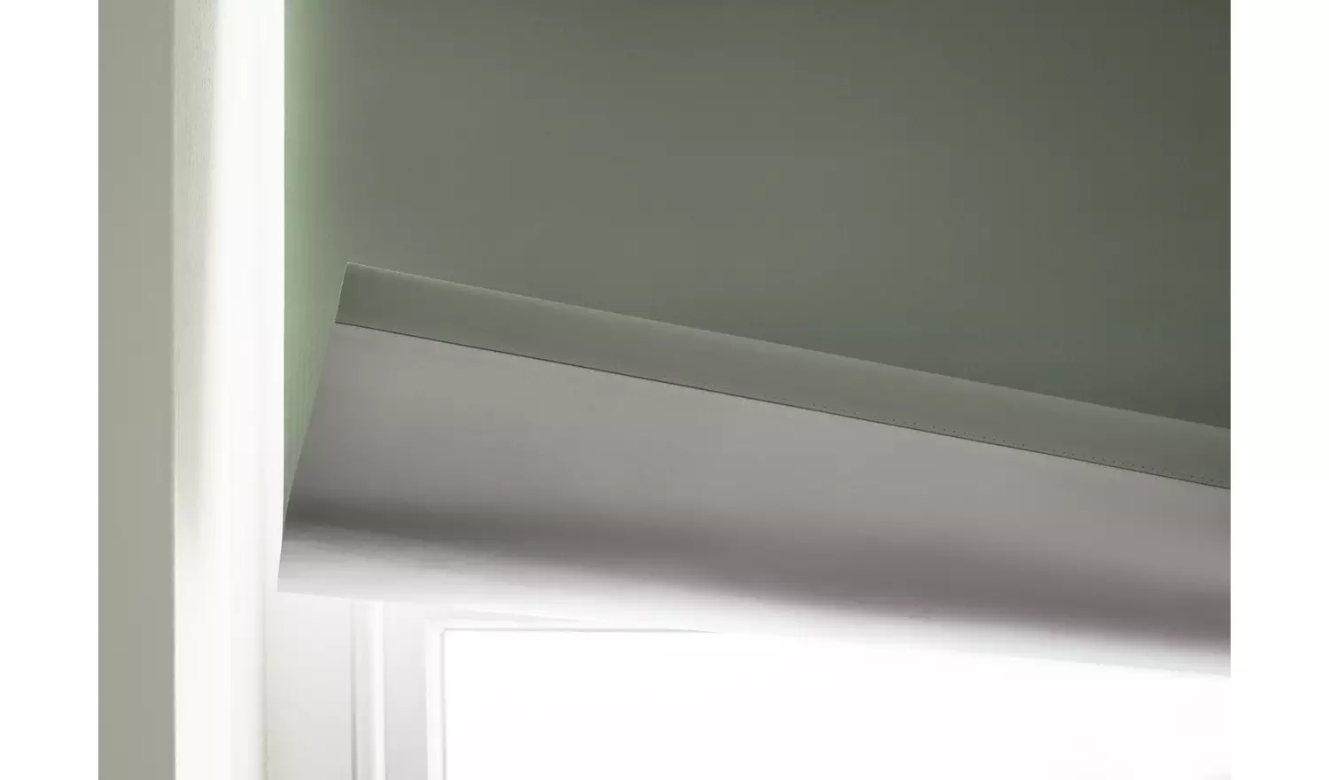 Argos Home Blackout Sage Green Roller Blind - 120cm