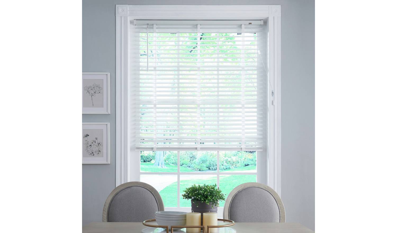 Little Black Book Basswood White Venetian Blind - 100cm