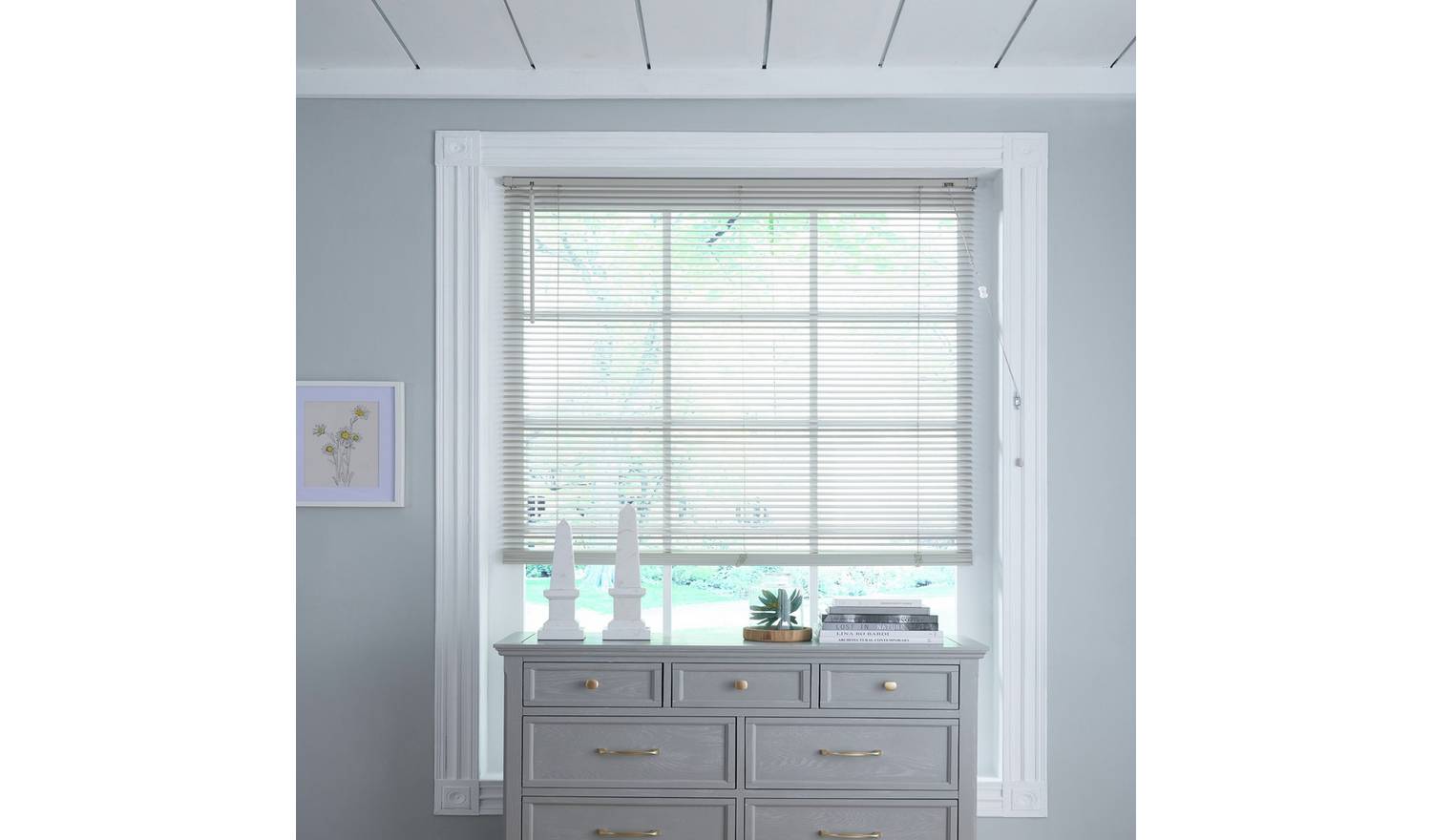 Little Black Book Basswood Grey Venetian Blind - 160cm