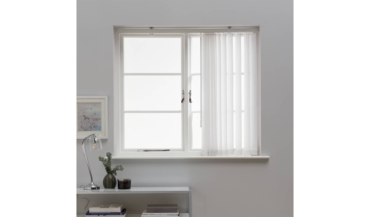 Argos Home White Vertical Blind - 120cm