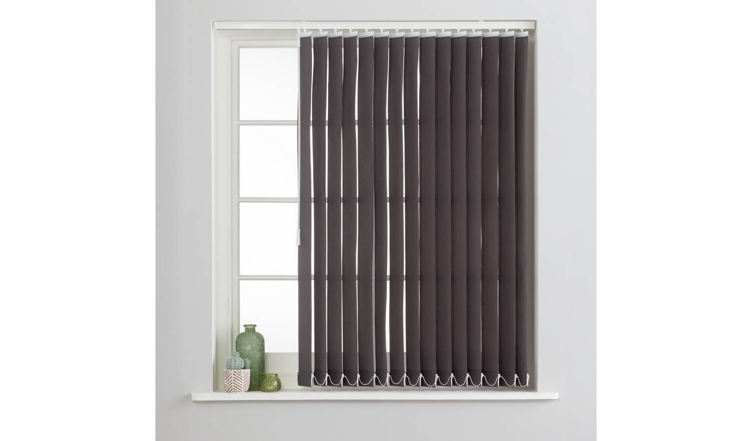 Argos Home Grey Vertical Blind - 90cm