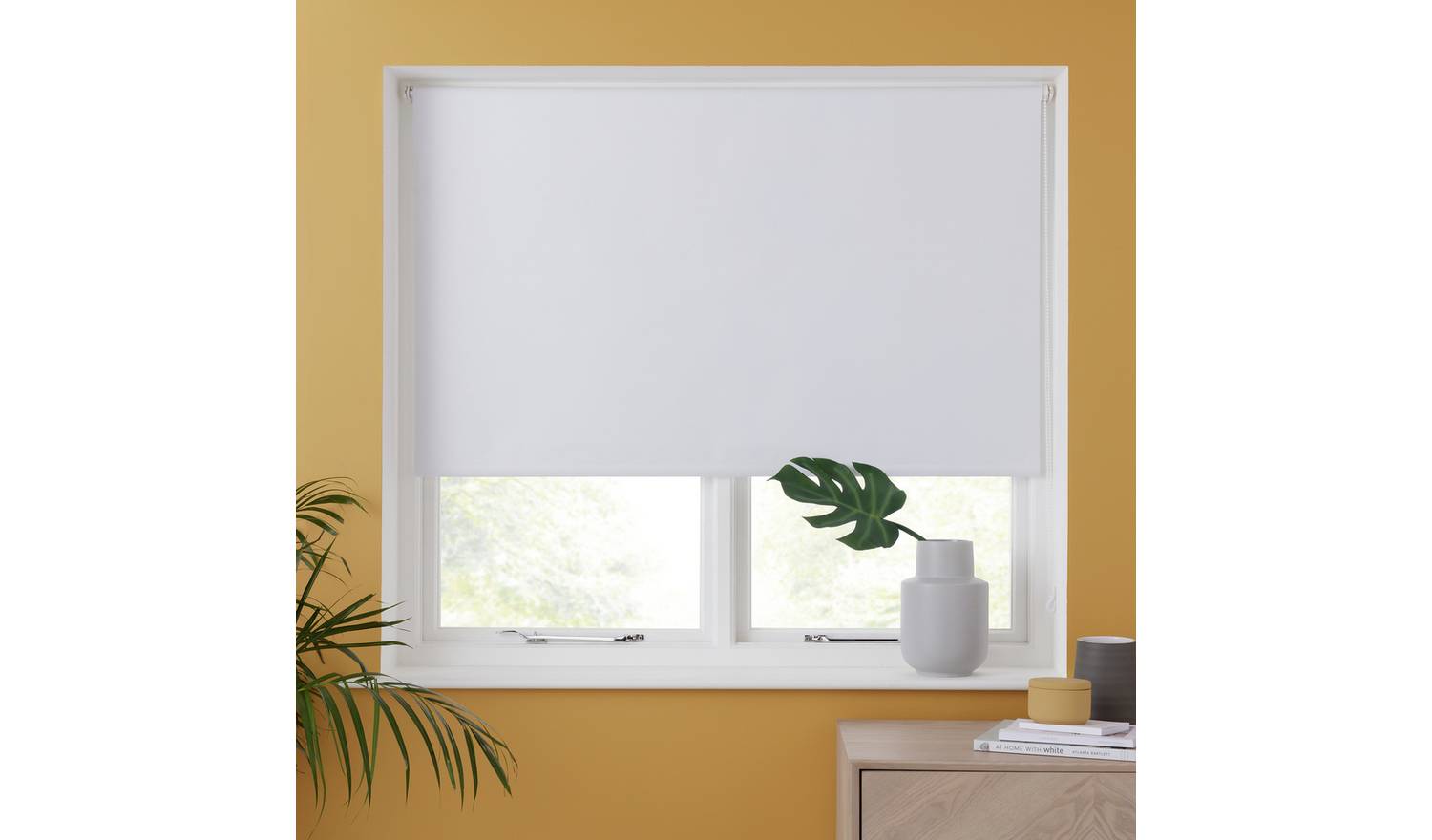 Argos Home Blackout White Roller Blind - 90cm