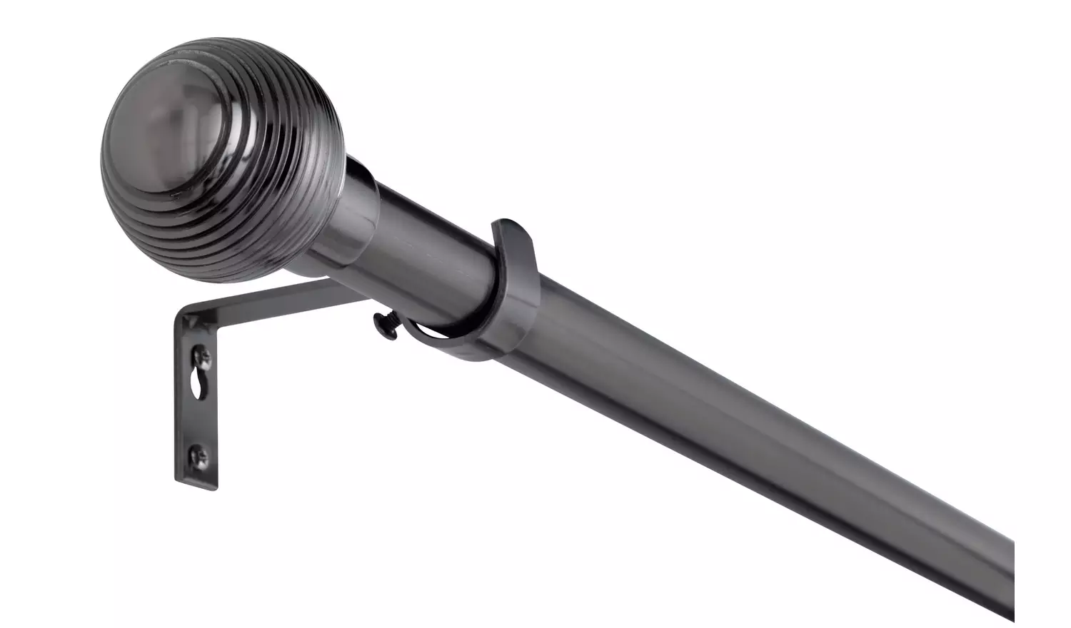 Argos Home Black Extendable Curtain Pole - 110cm - 300cm