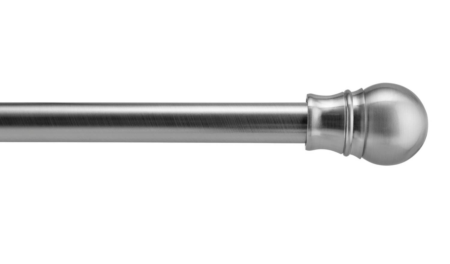 Argos Home Silver Extendable Double Curtain Pole-110cm-300cm