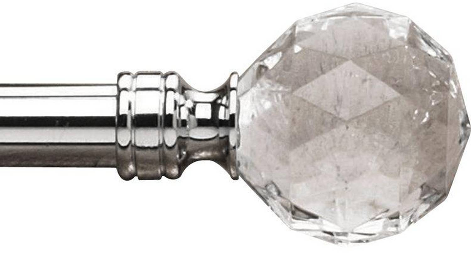 Argos Home Silver Extendable Curtain Pole - 120cm - 210cm