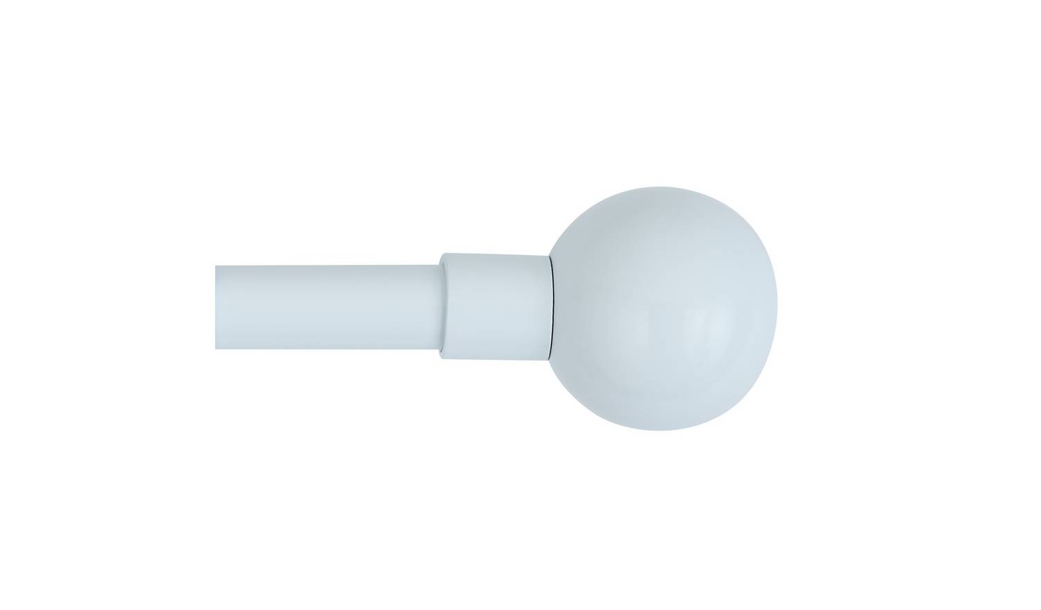 Home Essentials White Extendable Curtain Pole - 70cm - 120cm