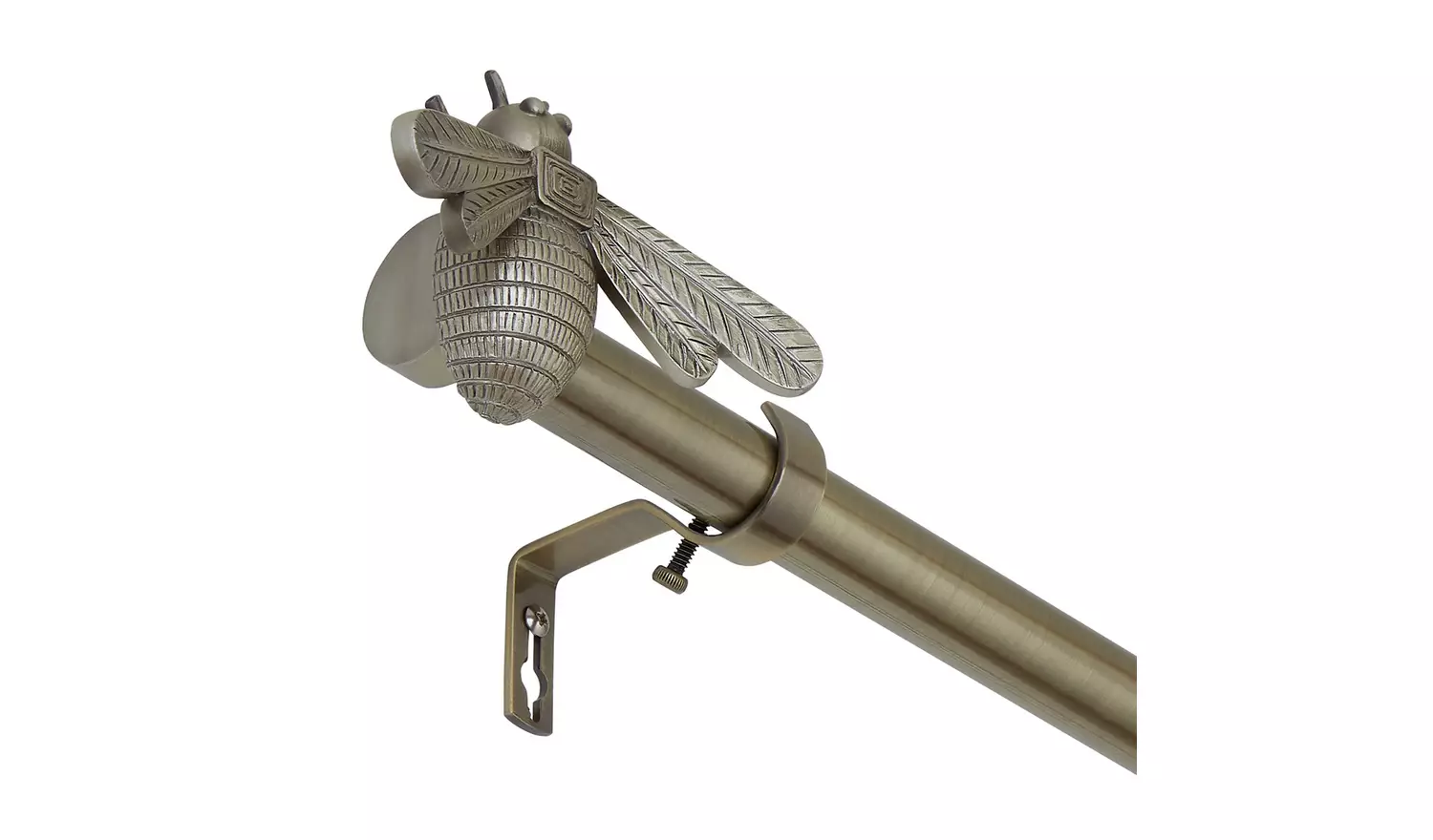 Argos Home Brass Extendable Curtain Pole - 110cm - 300cm